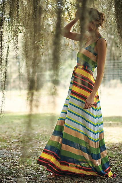 Spectrum Stripe Maxi Dress | Anthropologie - Covetboard